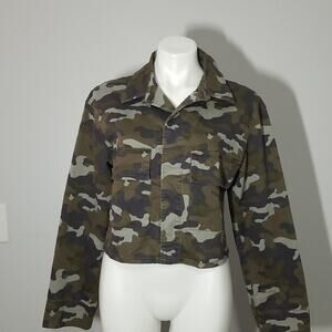 NWT Express Crop Camo Jacket